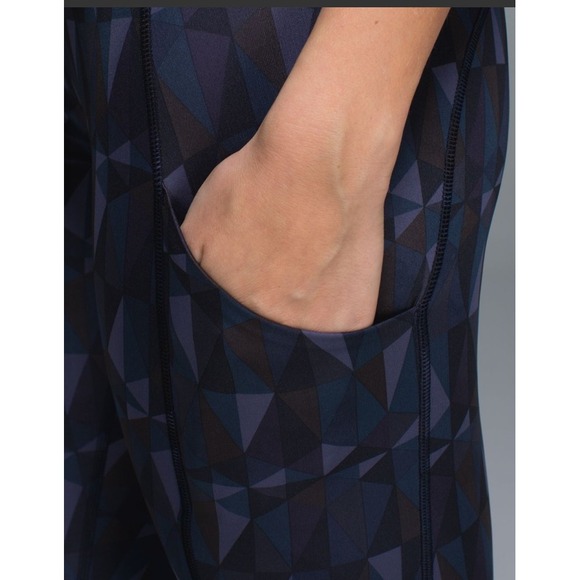 LULULEMON Speed Tight II Luxtreme Leggings‎ Stained Glass Love Nightfall Sz 0-2 - Picture 5 of 10